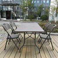 Table de camping pliable en plastique de 6 pieds, portable, à texture de lierre colorée, idéale pour l'extérieur – Meilleure vente