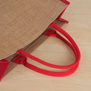 Bolsas de Yute Personalizadas para Compras, Bolsa de Arpillera de Gran Capacidad con Logotipo - Product Image 5