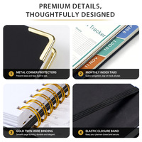 Carnet de planification A5 personnalisé 2027 avec couverture en papier, logo estampé à chaud, nom personnalisé, journal à couverture rigide, cadeau