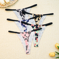 String imprimé camouflage sexy-Euro US Bikini femme taille basse, lingerie sans couture