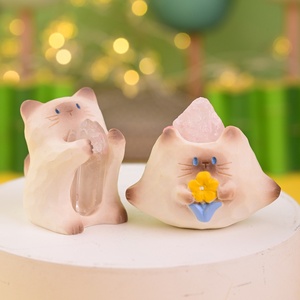 Caja Sorpresa de Cristal de Energía de la Suerte Cat PAL Original al por Mayor, Adorable Adorno de Escritorio Douding, Regalo para Niñas - Product Image 6