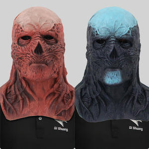 BAIGE personnalisé casque intégral casque d'<span class=keywords><strong>horreur</strong></span> effrayant masque en Latex effrayant enfer monstre démon fête masque accessoires pour Tv & Film - Product Image 1