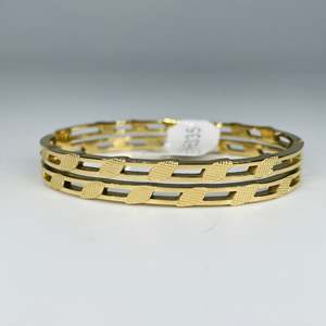 Fashion <b>Bangle</b> 316L Stainless Steel PVD Gold Plating Sustainable Resistant Bracelet <b>for</b> Women <b>Men</b> Jewelry - Product Image 1