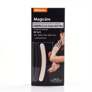 Magicare Curve Shape <b>Nail</b> <b>File</b> 80 Grit Professional Buffer For Salon And Self Care Manicure - Product Image 3