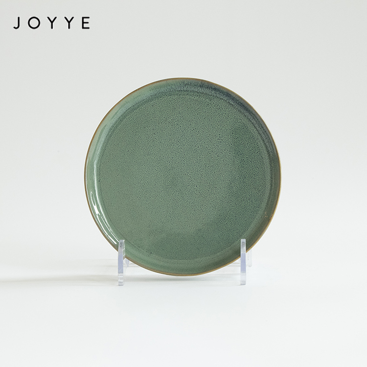 Joyye Customizable Reactive Glaze Ceramic Dinnerware Set with Cups ...