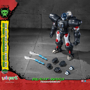 YOLOPARK <span class=keywords><strong>Transformers</strong></span> Serie AMK - <span class=keywords><strong>Beast</strong></span> War - Gorilla Captain, Kit de Modelo Preensamblado, Figura de Acción de Metal Fundido de 18 cm de Alto, DIY - Product Image 6