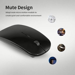 Computer Accessories Hardware Software Computer Gaming Mouse Wireless 2.4ghz Optical Rechargeable Mouse With USB Charging Cable - Product Image 4