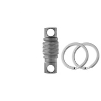 Porte-clés à ressort en titane OEM ODM, mini anneau pivotant universel portable, boucle EDC multifonctionnelle pour clé de voiture