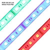 Bande lumineuse LED RGB 5050 haute luminosité 90 95 5050 12V 24V 5V 60 LED étanche IP20 IP65 IP67 IP68 60 LED/m SMD 5050