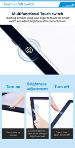 Fabrika düşük fiyat sihirli çizim tableti çocuklar için ışık kutusu çizim tableti A4 boyutu Led izleme pedi ile ölçek - Product Image 5