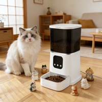Distributeur automatique de nourriture pour animaux de compagnie avec logo personnalisé, écran LCD, distributeur intelligent de nourriture pour animaux de compagnie, fournitures pour animaux de compagnie, distributeur de nourriture pour chats, bol pour chats