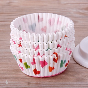Màu Trơn, Hình Tròn Nhiều Màu Dùng Một Lần Liners Giấy <span class=keywords><strong>Baking</strong></span> Cup - Product Image 4