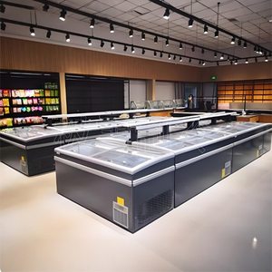 Los más vendidos: Congeladores tipo isla con puerta de cristal superior para helados y carne, ideales para <span class=keywords><strong>supermercados</strong></span>. - Product Image 6