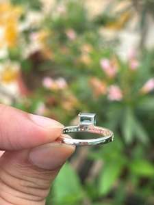 high quality Emerald Cut Swiss Blue Topaz <b>Ring</b> – Sterling Silver Promise <b>Ring</b> in wholesale price collection - Product Image 2