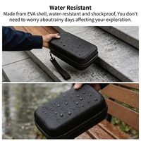 Sac de rangement portable antichoc avec séparateurs réglables, étui rigide en EVA pour organiser les câbles et gadgets électroniques