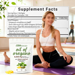 Cápsulas de Gel Suave de Aceite de Orégano y Aceite de Semilla Negra OEM al Mejor Precio para el Apoyo de la Salud Digestiva - Product Image 4