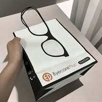 Top ventes lunettes sacs en papier cadeau lunettes emballage personnalisé lunettes sacs pour étui à lunettes