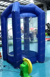 Cabine Gonflable Extérieure en Tissu Oxford pour Monnaie Numérique, Modèle <span class=keywords><strong>Cube</strong></span> en PVC avec Souffleur et Accessoires, Garantie 1 An - Product Image 4