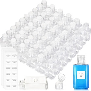 Botella de Plástico Transparente de 400 ml, Botella de PET Vacía para Loción, Champú o Tónico, con Tapa Abatible - Product Image 1
