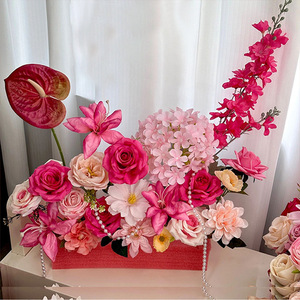 Chất lượng cao mô phỏng cây mộc lan xanh cho đám cưới giáng sinh và trở lại trường học đạo cụ chụp ảnh nhà sản xuất bán buôn - Product Image 6