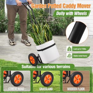 Heavy Duty Plant Dolly Cart Adjustable Grabbing Arm Suction Cups <b>Garden</b> Pot Mover <b>Trolley</b> Cart Platform Structure for Plant Pots - Product Image 3