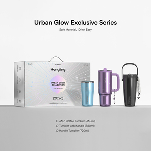 Tazza da viaggio Hong Ling con effetto luce fluida, set regalo per ragazze, <span class=keywords><strong>bottiglia</strong></span> d'acqua isolata in acciaio inossidabile - Product Image 2