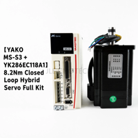 JLE CNC TECH YAKO MS-S3 Servomoteur hybride à boucle fermée NEMA-34, moteur pas à pas 8,2 Nm, ensemble complet AC 30-80V en stock