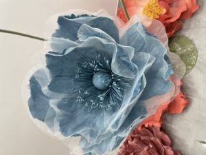 Diseño de organza de papel de flores personalizadas flores artificiales para boda evento Fiesta decoración flor - Product Image 3