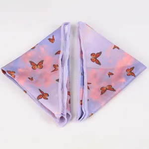 OKEYPETS Multi Color Comfortable Reversible Plain Printing Poppy Pet Bandanas Dog Scarf Bandana For Wholesale