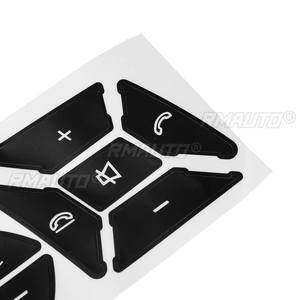 Cubierta Decorativa Adhesiva Negra para Botones del Volante para Mercedes Benz GLK350 Clase C CLS C218 SLK W172 W204 W212 W218 - Product Image 5
