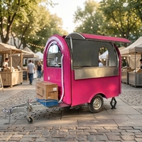 Nouveau camion de restauration rapide Chariot alimentaire mobile Remorquable Restaurants Boulangeries Snack Food Trailer
