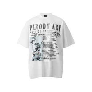 T-shirt de marque streetwear de haute qualité, coupe classique, effet délavé rétro, imprimé cartoon vintage, manches courtes, 100% coton respirant pour homme - Product Image 3