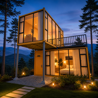 Maison conteneur préfabriquée modulaire isolée en acier, prête à l'emploi, de 20 pieds, démontable, portable, en kit, pour usage hôtelier