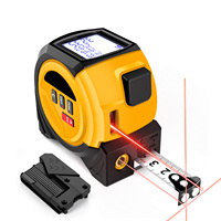 Télémètre laser 3-en-1 avec ruban à mesurer |   Télémètre laser de 131 pieds et ruban à mesurer de 16 pieds pour la maison