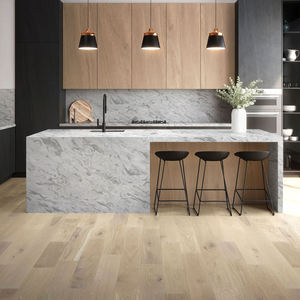 Moderna losa grande de cuarzo Bianco River Calacatta, piedra artificial Caesarstone con diseño de modelo 3D - Product Image 3