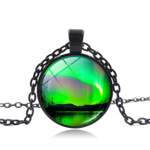 Venta al por mayor Northern Lights joyería collar tiempo gema <span class=keywords><strong>Aurora</strong></span> <span class=keywords><strong>Borealis</strong></span> colgante collar - Product Image 1