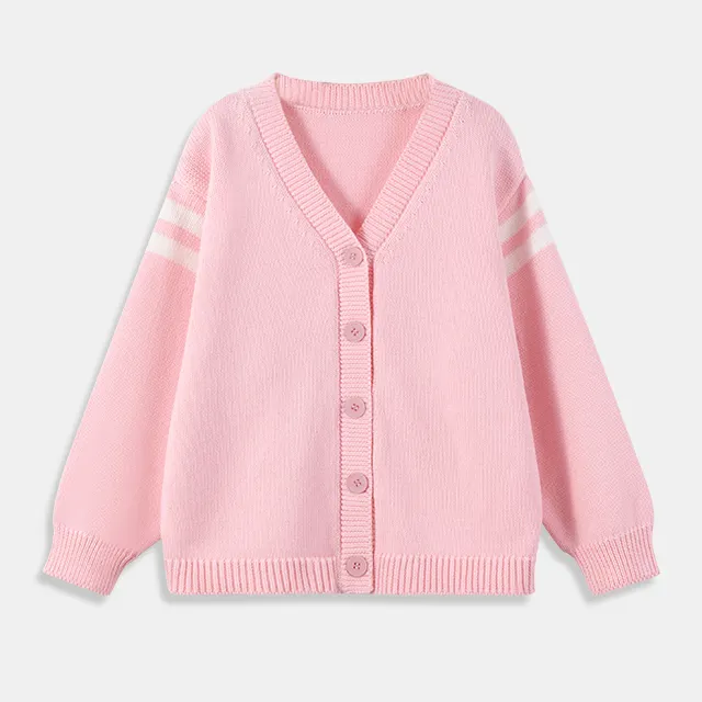 Cardigan maglione a righe per bambini 2024 nuova moda di grande qualità per tenere caldo
