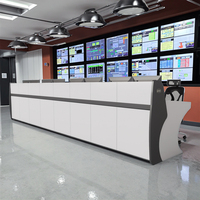Escritorio de Consola Moderno Personalizable para Operador, Estación de Trabajo de PC, Centro de Comando, Sala de Control para Escuela, Hotel, Hospital, Taller