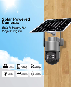 智能网络 Eseecloud APP 安全系统 Ptz 户外 4MP 运动检测 4G SIM 卡/Wifi 无线太阳能闭路电视网络摄像机 - Product Image 2