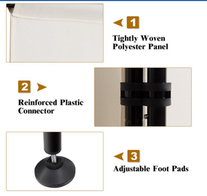 Pantalla wSteel para decoración, sombrilla impermeable, divisor de habitación de 4 paneles, pantalla plegable de privacidad - Product Image 2
