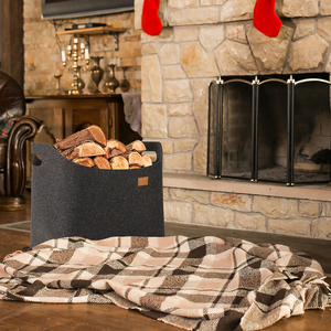 Felt Woven Hanging Foldable Plastic Fridge Hatahardware Storage <b>Basket</b> - Product Image 2