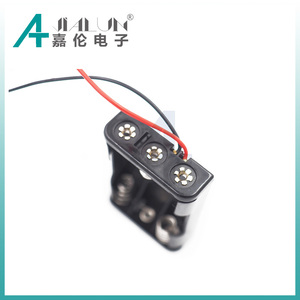 Jialun 3 <span class=keywords><strong>x</strong></span> AAA pin chủ nhựa màu đen hộp pin cho AAA pin - Product Image 3