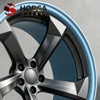 Jantes forgées à 2 pièces avec verrouillage arrière pour Audi, Toyota, GMC, jantes concaves profondes à 5 branches pour Tesla, Ford, BMW, Mercedes, Dodge, Chevrolet