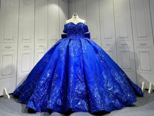Wholesale Royal Blue Dresses for Teens Elegant Puffy Tulle Gown |  Alibaba.com