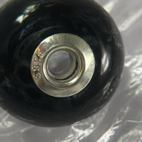 Perles rondes en pierres précieuses naturelles à grand trou personnalisées, RFID NFC, en argent S925/plaqué or pour bijoux haut de gamme