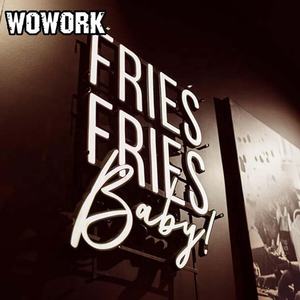 WOWORK الواصلين الجدد خمر صدئ المعادن 3d رسالة علامات متجر في الهواء الطلق شعار القهوة علامة الإضاءة - Product Image 4