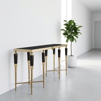 Console moderne au design épuré, style console moderne en marbre pour couloir, entrée, salon, hôtel (Dernier article en promotion)