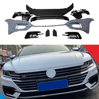 Kit de Carrocería de Material PP, Ensamblaje de Parachoques Delantero para V.W Passat CC R-line 2018-2019 Arteon