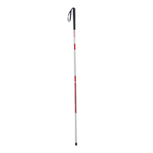 Trọng Lượng Nhẹ Nhôm Folding Disabled Blind Walking Stick Trắng Symble Mía Cho Người Mù - Product Image 1