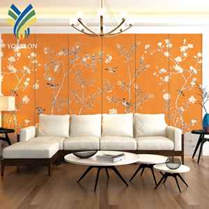 Papel Tapiz Mural Personalizado con Diseño de Flores y Aves, Resistente a la Humedad, Antiestático, para Decoración de Paredes Interiores, Impermeable - Product Image 1